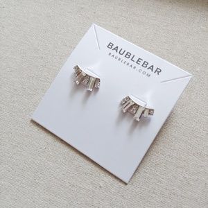 BaubleBar Jewelry - NWT BaubleBar Deco Baguette Ear Crawler - Silver BaubleBar Jewelry - NWT BaubleBar Deco Baguette Ear Crawler - Silver